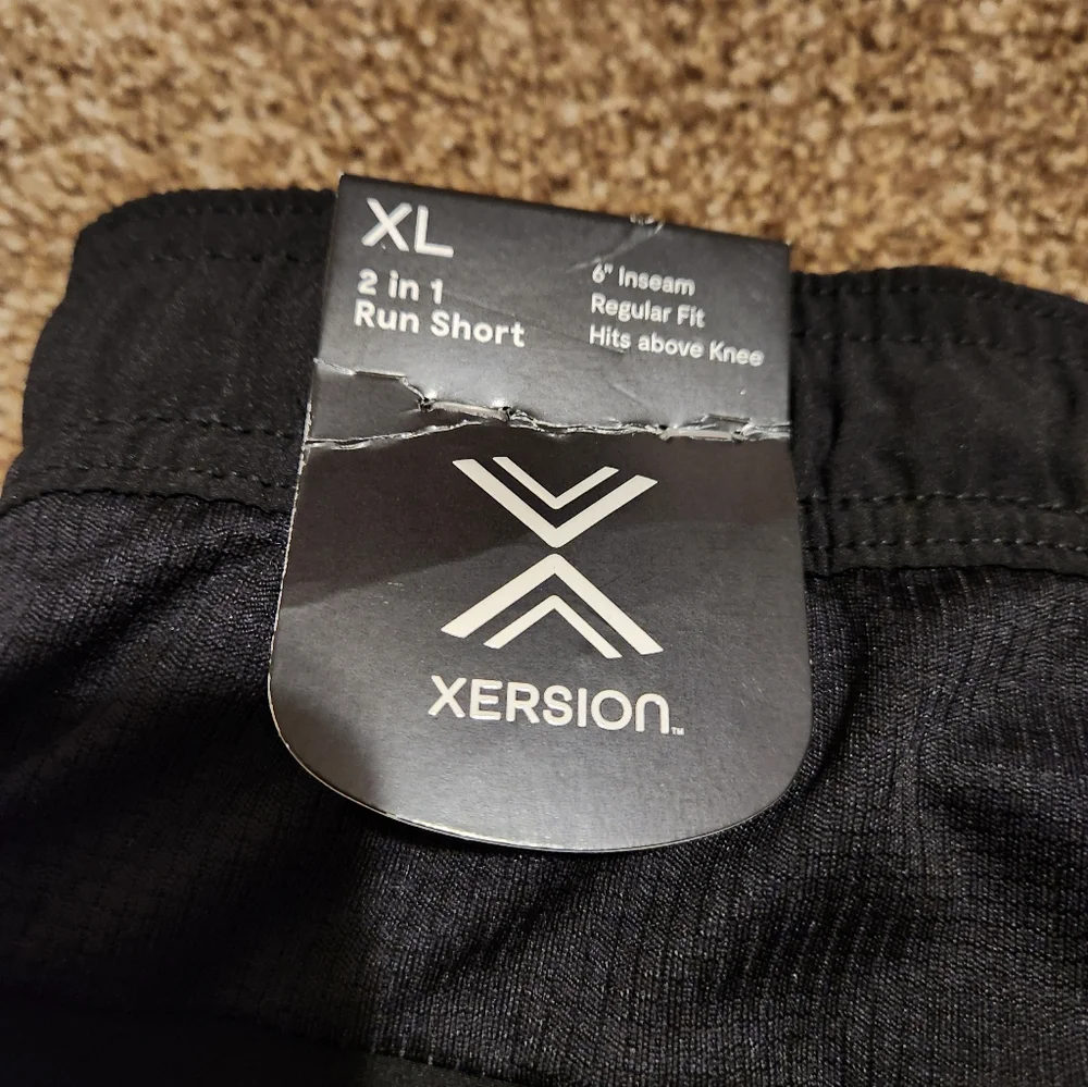 Xersion Men's XL 2 In 1 Run Short - Picture 9 of 12